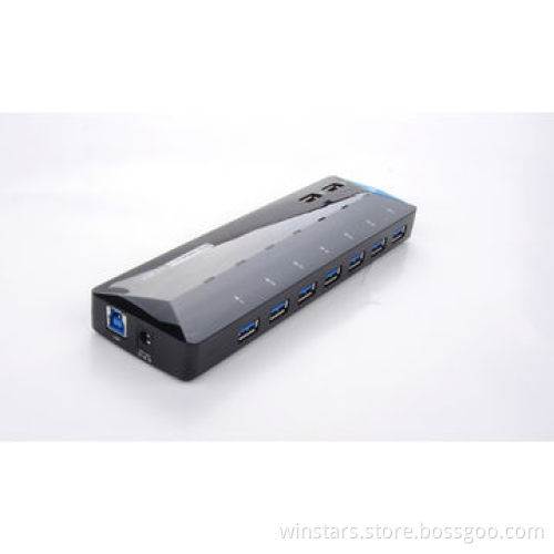 Hub, 7 + 2 Ports USB3.0 Up to 2.1A Charging FunctionNew